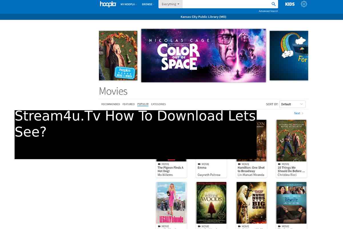 Stream4u.Tv How To Download Lets See?