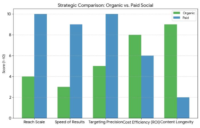 Organic vs Paid Social Media Marketing
