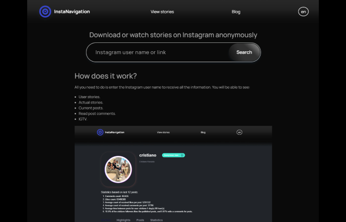 Instanavigation Anonymous Insta Story Viewer And Downloader
