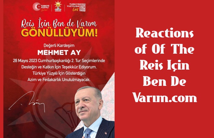 Reactions of Of The Reis Için Ben De Varım.com