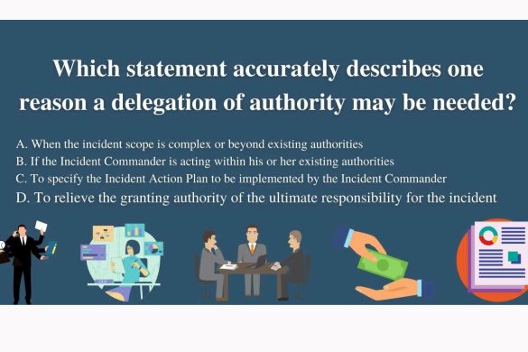 Which Statement Accurately Describes One Reason A Delegation Of Authority May Be Needed_