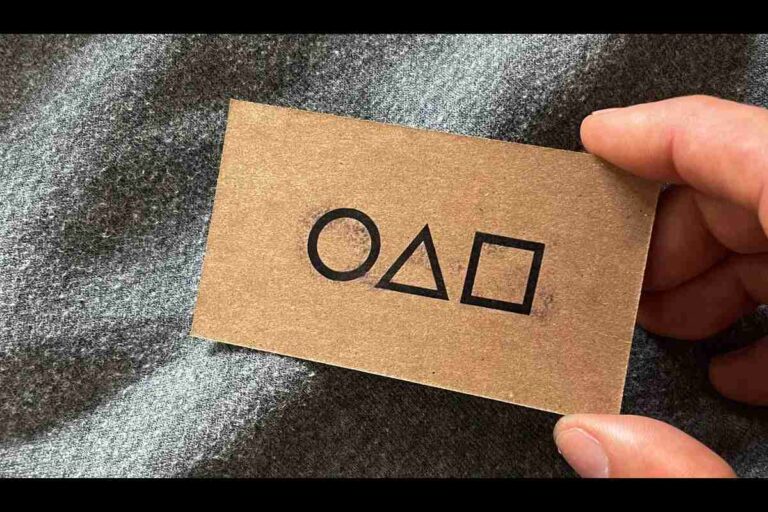 What Squid Game says Around Business cards